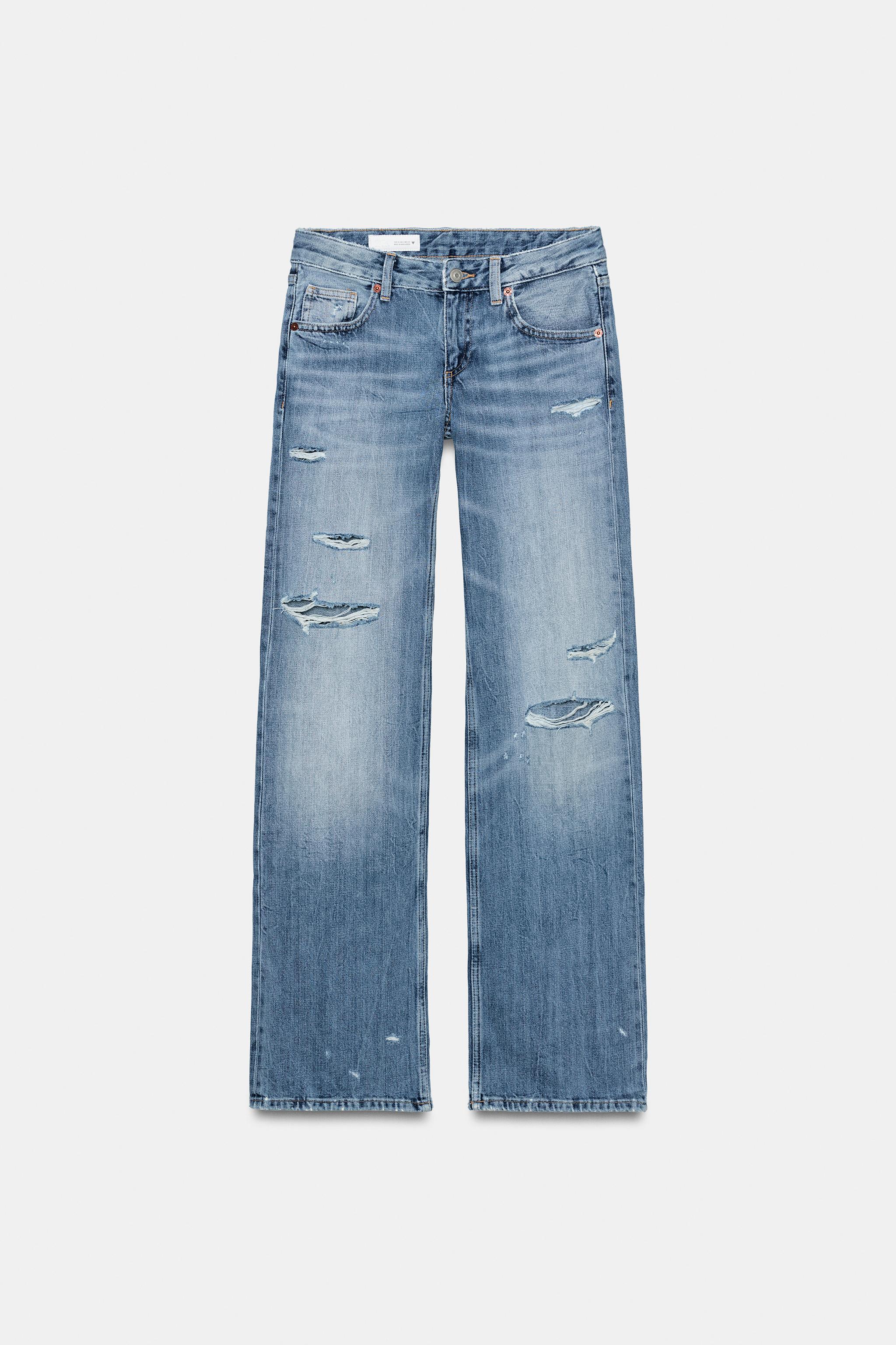 TRF LOW RISE WIDE LEG JEANS